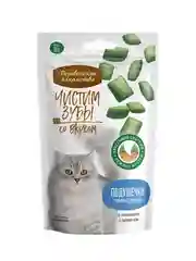Подушечки с кремом из говядины для кошек Деревенские лакомства "Чистим зубы", 30 г