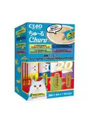 Лакомство для кошек Inaba Ciao Churu, ассорти с морепродуктами, 280 г
