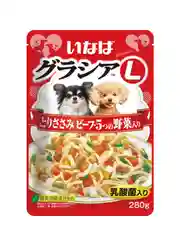 Инаба Inaba Gracia L, куриное филе с говядиной и овощами, 280 г