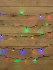 Гирлянда Neon-Night Твинкл, темно-зеленый ПВХ, 120 LED, мультиколор, не соединяется, 15 м