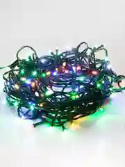 Гирлянда Neon-Night Твинкл, темно-зеленый ПВХ, 120 LED, мультиколор, не соединяется, 15 м