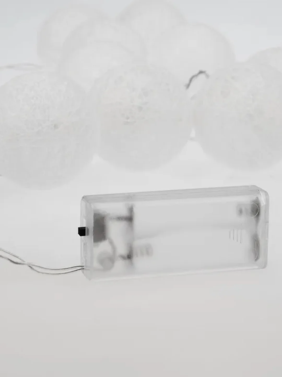 Тайские фонарики Neon-Night Пломбир, 10 LED, теплый белый, питание 2 х АА, 1,5 м