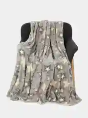 Серый плед плюшевый Светящийся PLSV