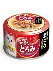 Влажный корм INABA Ciao Toromi, куриное филе, тунец Магуро с кацуобуси, для кошек, 80 г