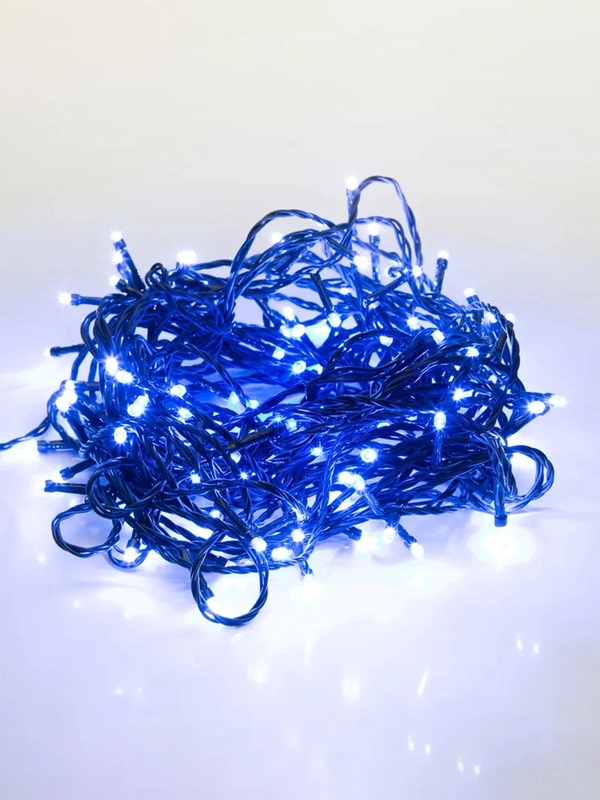 Гирлянда Твинкл Neon-Night Темно-зеленый, 80 LED, синие, не соединяется, 10 м
