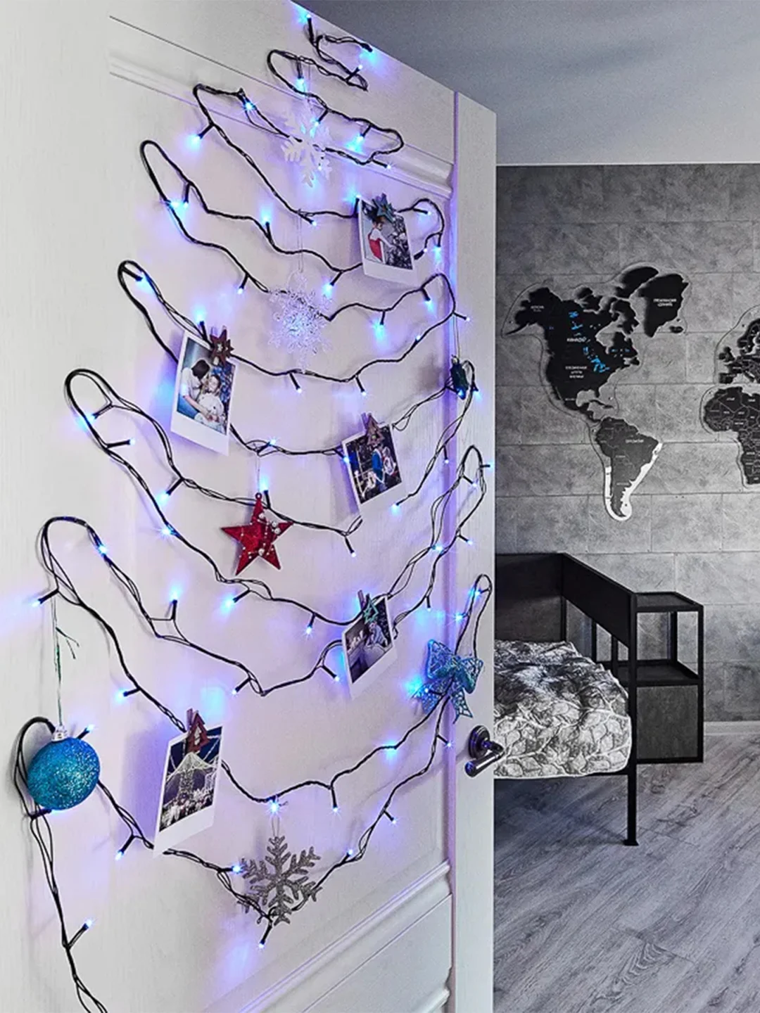 Гирлянда Твинкл Neon-Night Темно-зеленый, 80 LED, синие, не соединяется, 10 м