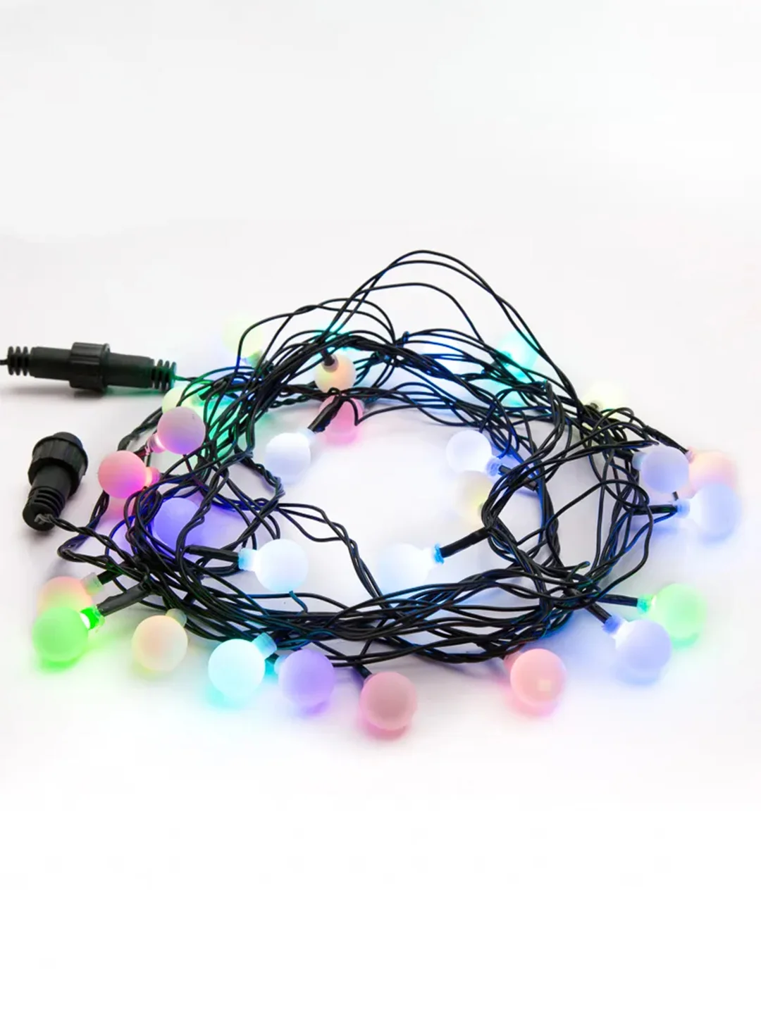 Гирлянда Шарики Neon-Night, диаметр 18 мм, темно-зеленый ПВХ, 30 LED, RGB, IP20, 5 м