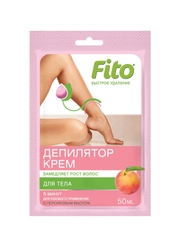Крем-депилятор с персиковым маслом FITO "Быстрое удаление", 50 мл