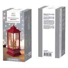 Декоративный фонарь Neon-Night Дед Мороз, теплый белый, 105х105х270 мм