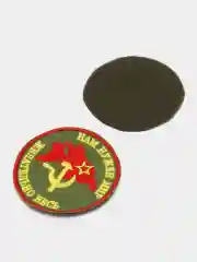 Хаки шеврон нашивка "Весь Мир" на липучке