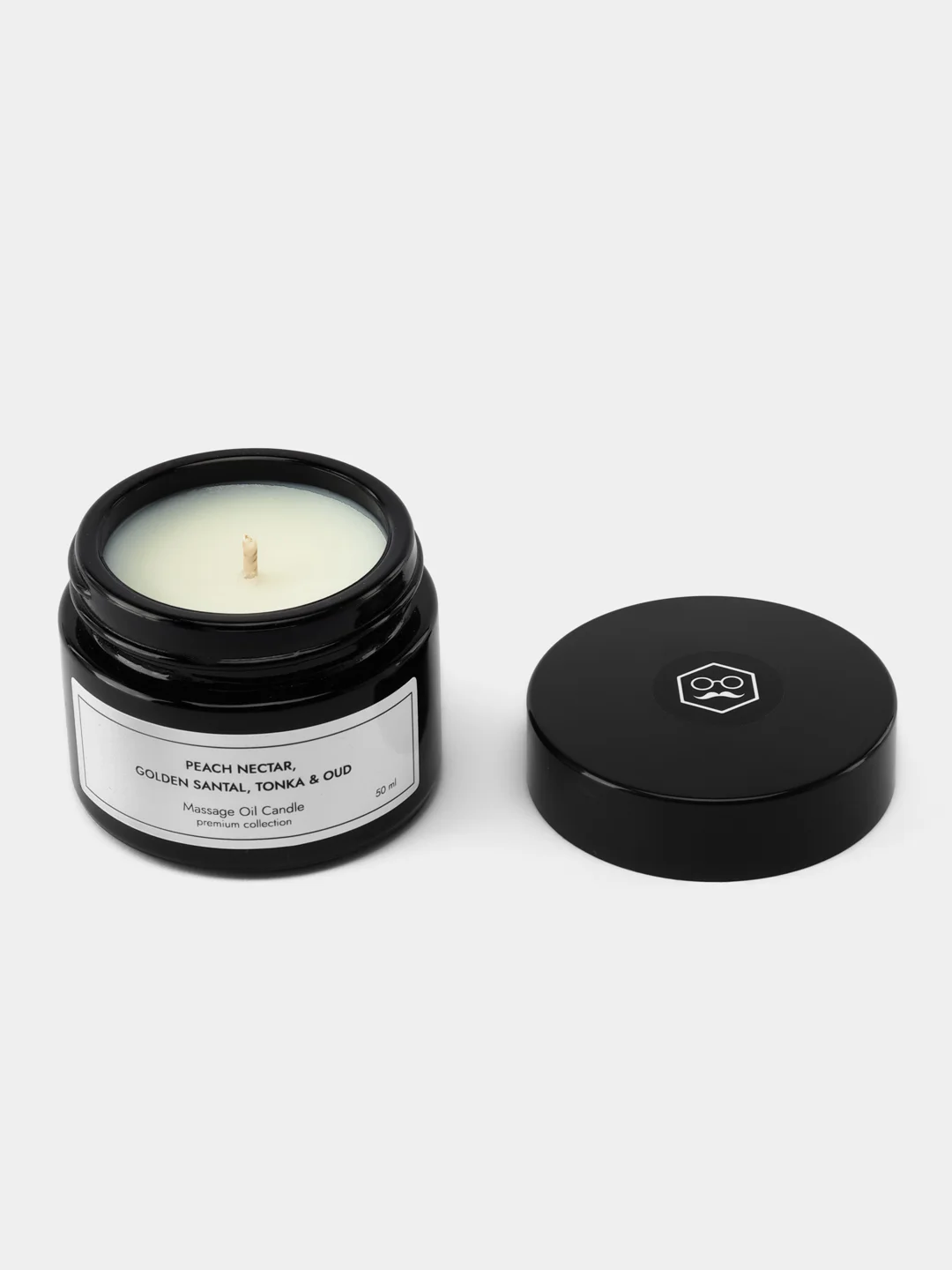 Свеча массажная "Peach Nectar, Golden Santal & Tonka", 50 мл