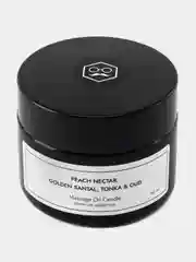 Свеча массажная "Peach Nectar, Golden Santal & Tonka", 50 мл