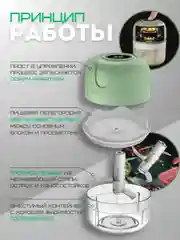 Белый портативный мини-блендер, беспроводной измельчитель
