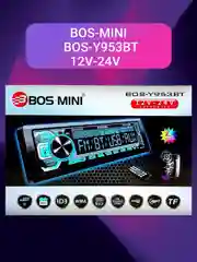 Магнитола 24V для грузовых авто Bos-Y953BT  USB/TF/FM/AM/AUX/BT