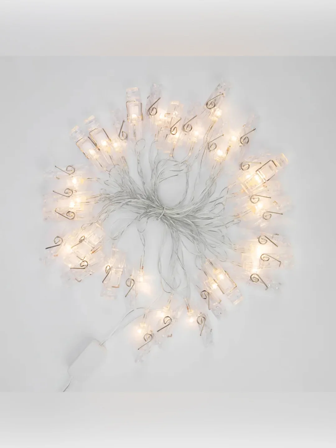 Гирлянда Neon-Night Прищепки, светодиодная, 30 LED, теплый белый, 5 м