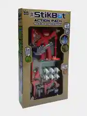 Красный фигурка Стикбот (Stikbot) с аксессуарами. Человечек для анимационной студии
