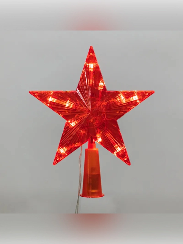Светодиодная фигура на елку Neon-Night Звезда красная, 10 LED, 230 В, 15 см
