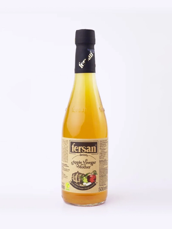 Уксус Fersan Яблочный, органический, нефильтрованный, c мякотью, 0,5 л