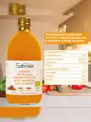 Яблочный уксус с корицей и куркумой Sabroza, нефильтрованный и не пастеризованный, 0,5 л