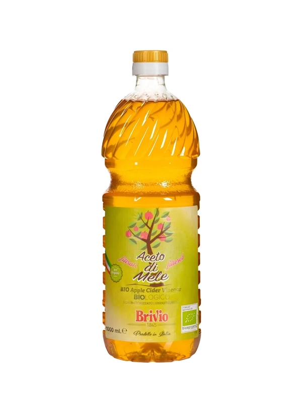 Яблочный уксус натуральный Brivio, фильтрованный, 1 л
