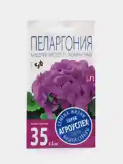 Семена комнатных цветов Пеларгония "Виолет", 4 шт