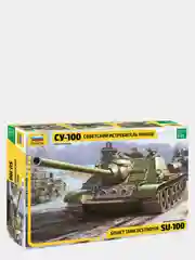 Сборная модель Советский истребитель танков "СУ-100" масштаб 1:35 КИТ, пластик
