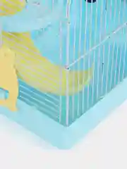 Голубой клетка для мелких грызунов 27x21x31см / клетка для хомяка