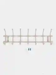 Бежевый вешалка настенная, металлическая, усиленная 5, 7 крючков, Nika