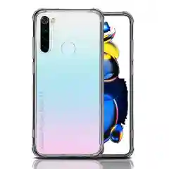 Чехол для Xiaomi Redmi Note 8T, с усиленными углами, силиконовый, прозрачный