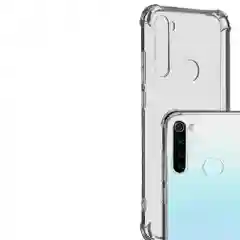 Чехол для Xiaomi Redmi Note 8T, с усиленными углами, силиконовый, прозрачный