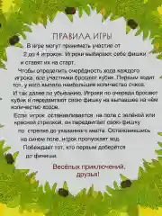Бродилка игра ходилка детская Зебра в клеточку герои из мультика учимся считать фишки куб