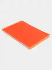 Блокнот Hatber 80л А6 клетка Пластиковая обложка на гребне DIAMOND NEON Оранжевый