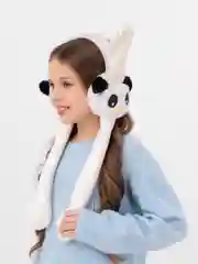 Белый наушники утепленные, зимние, теплые
