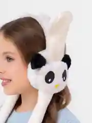 Белый наушники утепленные, зимние, теплые