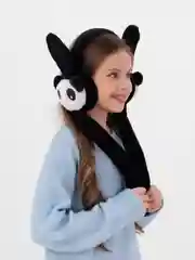 Черный наушники утепленные, зимние, теплые