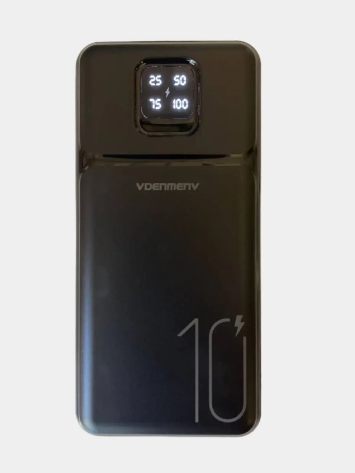 Power Bank, повербанк 10000 мАч с индикатором заряда, 2 USB разъема для зарядки