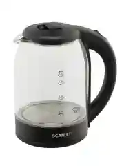 Электрический чайник SCARLETT SC-EK27G90, 1.7 л, стекло, черный, 1800 Вт