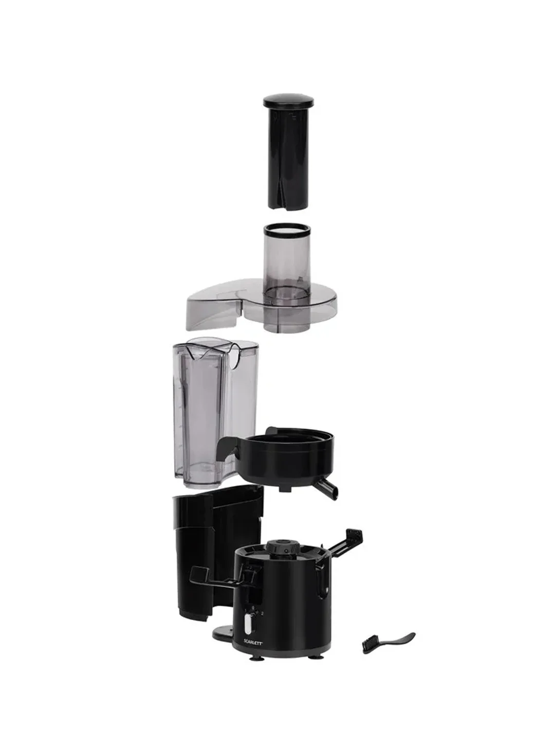Соковыжималка центрифужная SCARLETT SC-JE50P02, черный, 1400 Вт