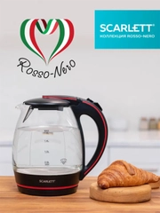 Электрический чайник SCARLETT SC-EK27G71, 1.8 л, черный, 2200 Вт