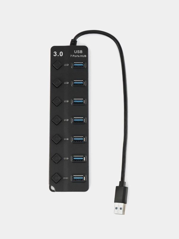 Разветвитель usb hub 3.0, 7 портов