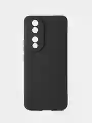Черный чехол для Honor 90 5G (Хонор 90 5 джи), противоударный, c защитой камеры