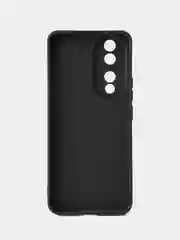 Черный чехол для Honor 90 5G (Хонор 90 5 джи), противоударный, c защитой камеры