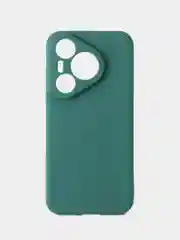 Тёмно-зелёный чехол для Huawei Pura 70 , Хуавей Пура 70 , черный , с защитой