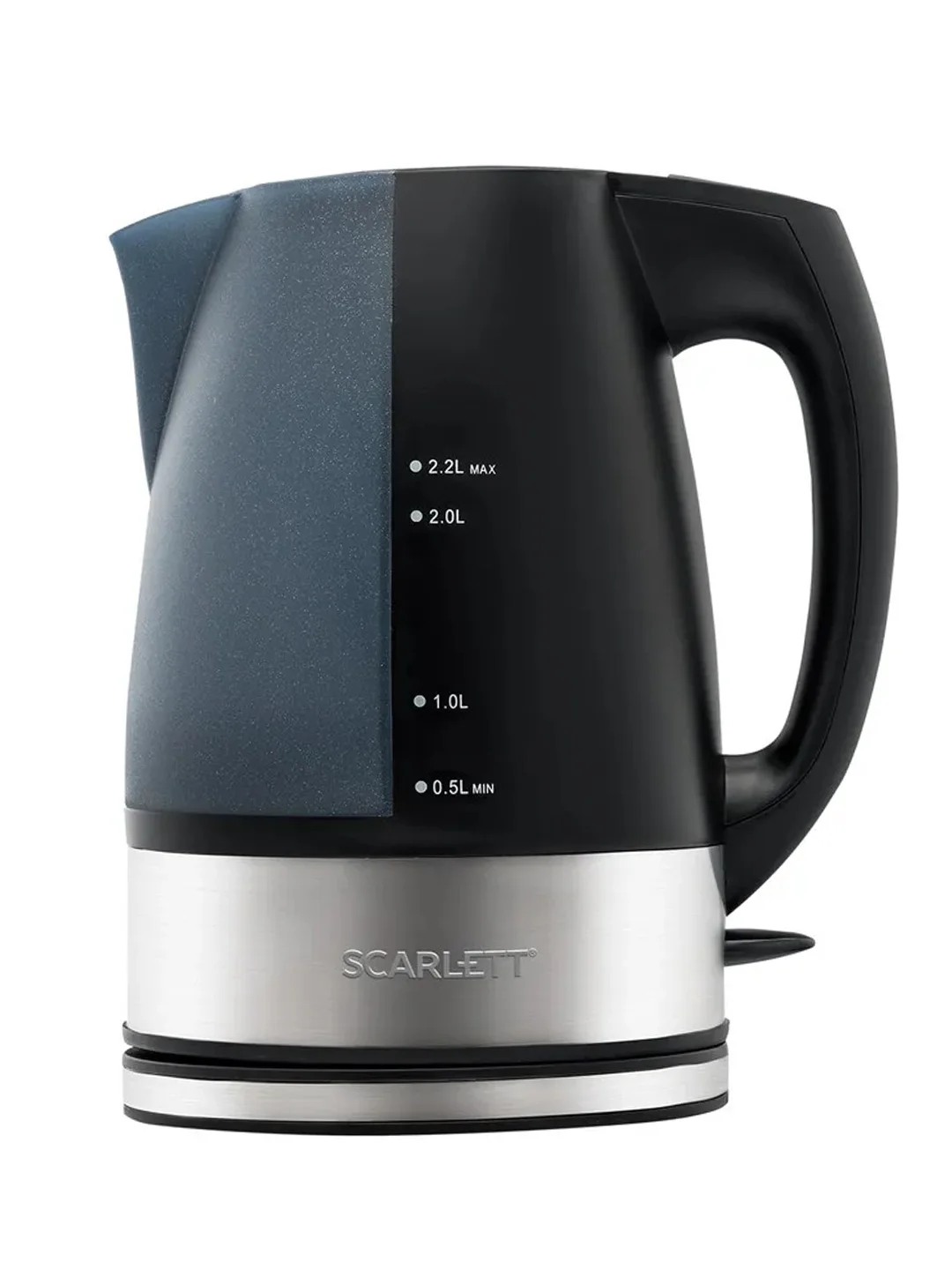 Электрический чайник SCARLETT SC-1020, 2200 Вт, черный, 2.2 л