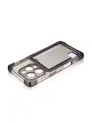Черный чехол для iPhone 16 Pro противоударный ROSCO, силиконовый, с карманом для карт, углами