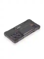 Черный чехол для iPhone 16 Pro противоударный ROSCO, силиконовый, с карманом для карт, углами