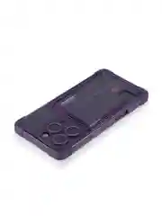 Фиолетовый чехол для iPhone 16 Pro противоударный ROSCO, силиконовый, с карманом для карт, углами