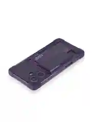 Фиолетовый чехол для Apple iPhone 16 противоударный Rosco силиконовый, карман для карт, защита углов