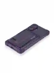 Фиолетовый чехол для Apple iPhone 16 противоударный Rosco силиконовый, карман для карт, защита углов