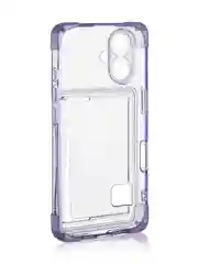 Лавандовый чехол для Apple iPhone 16 противоударный Rosco силиконовый, карман для карт, защита углов